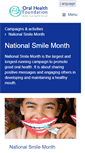 Mobile Screenshot of nationalsmilemonth.org